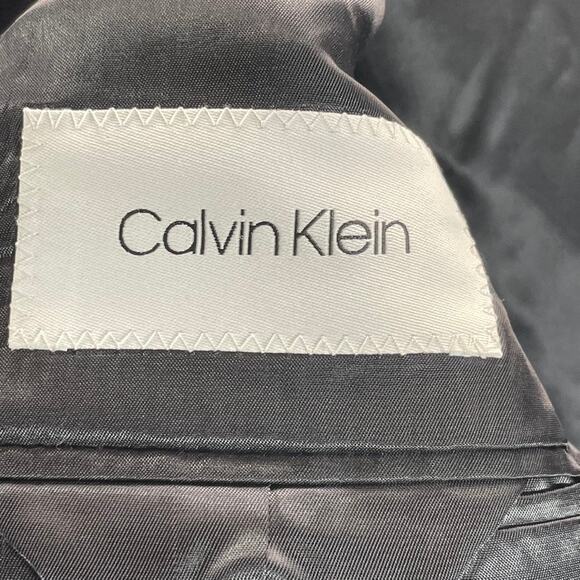 CALVIN KLEIN Men's Navy Solid Infinite Stretch Slim-Fit Two-Button Jacket SZ 44R - Picture 8 of 9